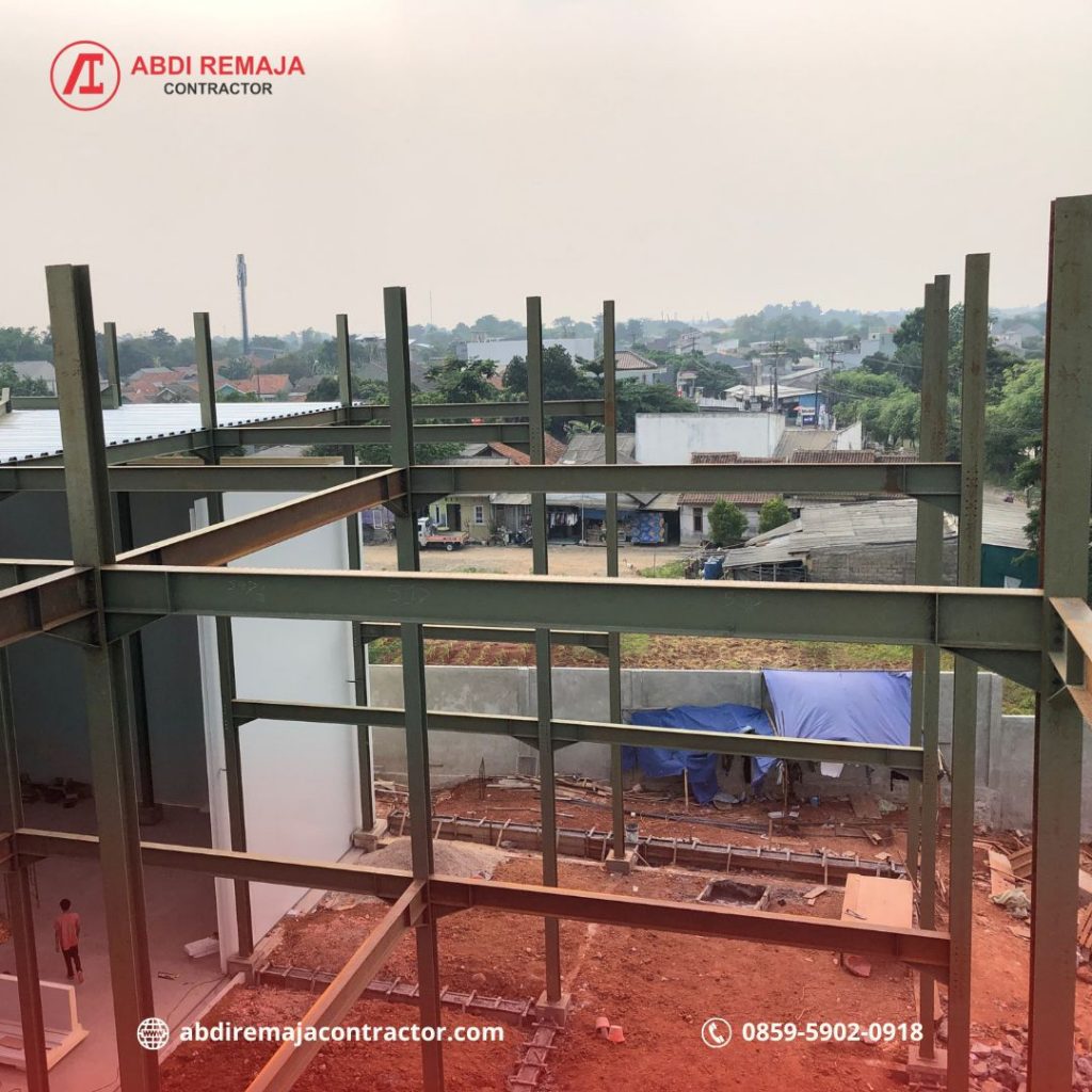 Proyek konstruksi baja gudang makanan dingin