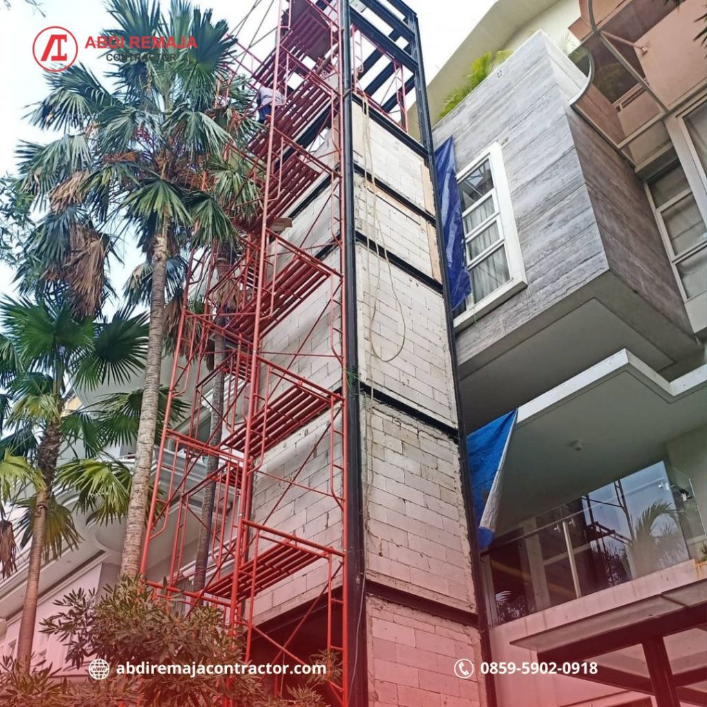 Proyek konstruksi baja rangka lift