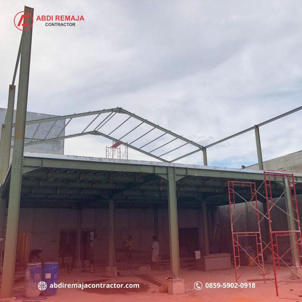 Proyek konstruksi baja cafe