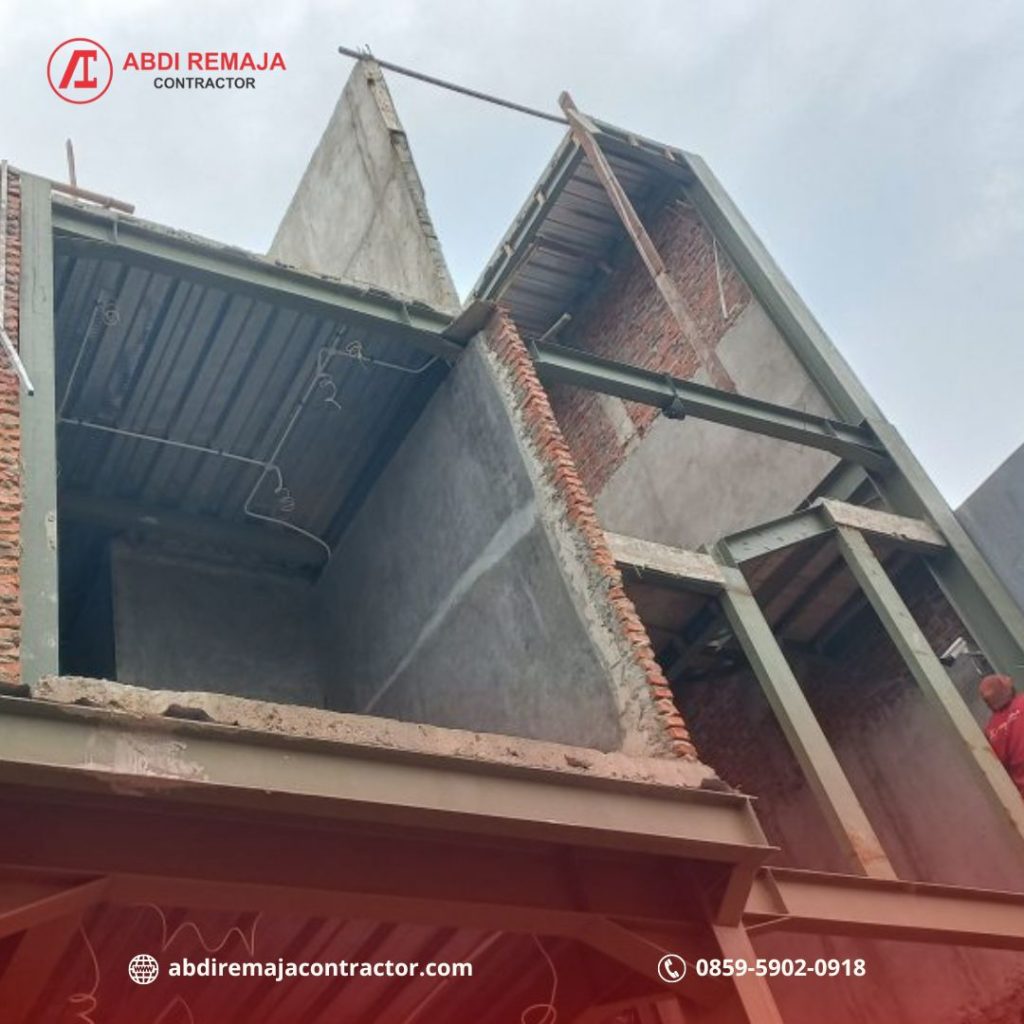 Proyek konstruksi baja rumah tinggal